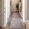 World Rug Gallery Calista Multi Vintage Indoor Rug – Machine Washable Flat Pile with Non-Slip Backing - 2 of 4
