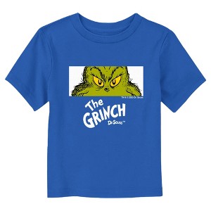 Toddler's Dr. Seuss Grinch Eyes Close Up Crop T-Shirt - 1 of 3