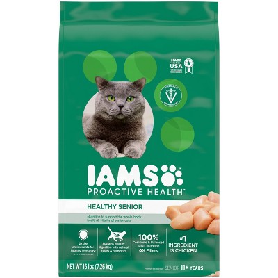 Iams Proactive Health Healthy Senior Dry Cat Food - 16lbs