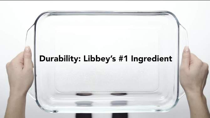 Libbey Baker's Basics 5-Piece Glass Casserole Baking Dish Set with 1 Cover, 2 of 8, play video