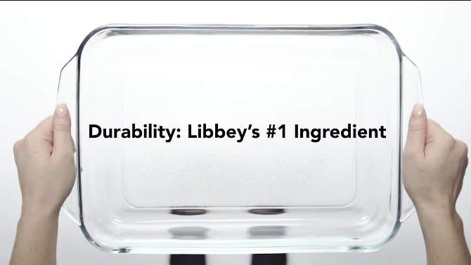 Libbey Baker's Basics 3-Piece Glass Casserole Baking Dish Set with Glass Covers, 2 of 6, play video