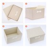 REGALWOVEN Collapsible Fabric Storage Bin with Lid and Handle for Shelves Closet 1 Pc - 3 of 4