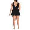 Lands' End Women's Mesh V-neck Mini Swim Dress Swimsuit - 2 of 4
