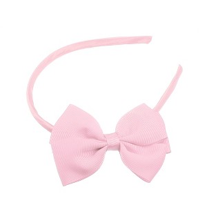 Unique Bargains Bow Headband Fashion Cute Polyester Hairband for Teenager 5.9x4.4 Inch - 1 of 4