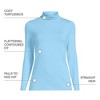 Lands' End Women's Lightweight Jersey Skimming Long Sleeve Turtleneck - 4 of 4