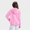 Girls' Fleece Hoodie Sweatshirt - All In Motion™ - image 2 of 4