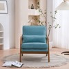 Karl Home Mid Century Solid Wood Accent Chair Upholstered Armchair with an Extra Pillow - 2 of 4