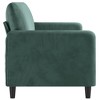 vidaXL 3-seater Sofa Dark Green Velvet, Metal, Foam 3-Seater - 3 of 4