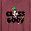 Women's - Disney - Class Goof Lightweight French Terry Wide Neck Long Sleeve Shirt - 2 of 4