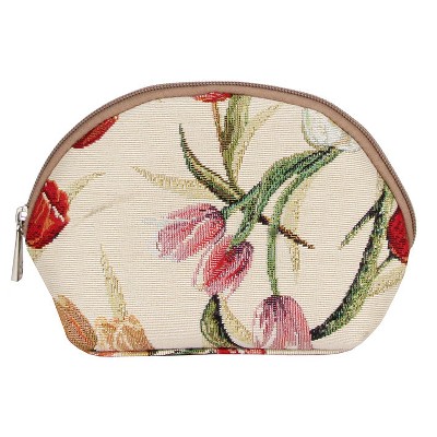 Signare USA Tulip White Cosmetic Make Up Bag