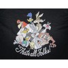 Looney Tunes Characters That's All Folks Women's Black Crop Top - 2 of 3