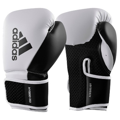 Adidas Hybrid 150 Boxing Gloves 10oz White black Target