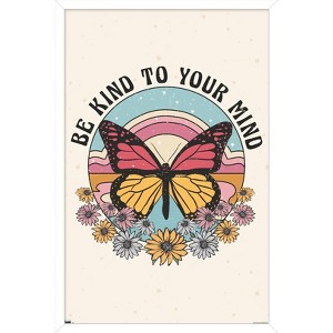 Trends International Be Kind to Your Mind Framed Wall Poster Prints - 1 of 4