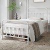 Yaheetech Iron Platform Bed Frame with High Headboard and Footboard - 2 of 4