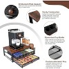 2-Tier K-Cup Organizer with Sliding Drawers, 60-Capacity Coffee Bar Station with Cup & Lid Holder - 3 of 4