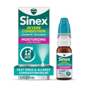 Vicks Sinex Severe Moisturizing Nasal Spray Ultra Fine Mist - 0.5