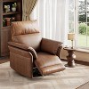 Power Recliner Chair with Swivel/Glide, USB Charging & Storage Pocket - Chenille Upholstered Rocker for Nursery/Living Room - 3 of 4