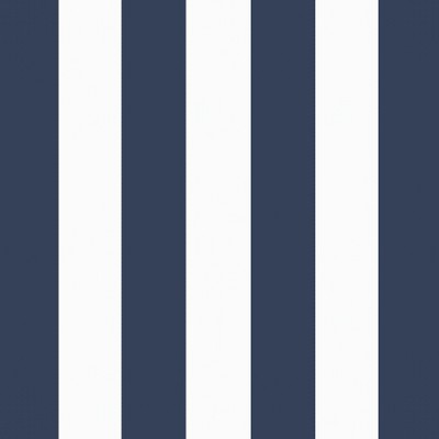 Sapphire Blue Cabana Stripe 16'' Square Outdoor Pillow