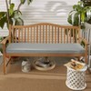 45"x17" Outdura Indoor/Outdoor Bench Cushion Smoke - Sorra Home: UV & Weather-Resistant with Zipper Closure - 2 of 4
