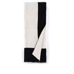 Shiraleah Black and White Super Soft Reversible Throw Blanket