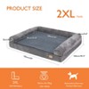 Artloge Large Grey Dog Sofa Bed Memory Foam Calming Orthopedic Pet Mattress Cushion Waterproof Bolster Dog Couch Bed with Removable Washable Cover - 3 of 4
