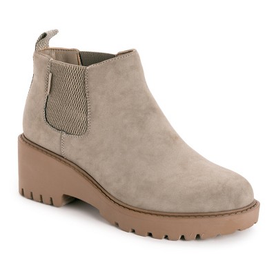 Muk Luks Women s Finley Francis Boots Taupe 6 Target