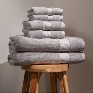 Fabdreams 6-Piece Certified Organic Cotton Bath Towel Set - 1 of 4