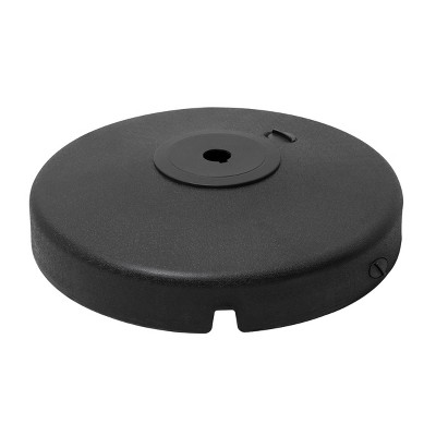 Patio Offset Umbrella Base, Water and Sand Filled Cantilever Weights, Heavy Duty Round Umbrella Stand Black - Crestlive Products