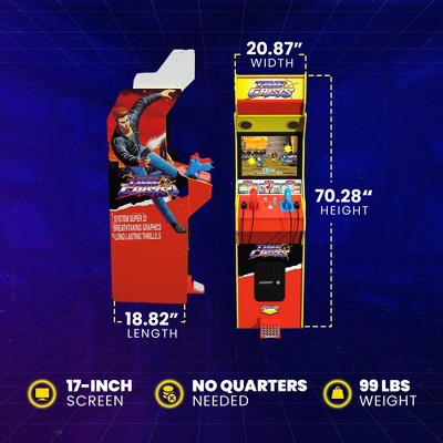 Arcade1Up 17-Inch Red Multiplayer Time Crisis Arcade Machine