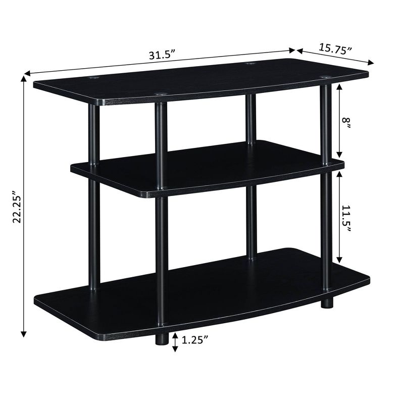 Designs2Go 3 Tier TV Stand for TVs up to 32" - Breighton Home, 5 of 6