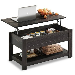 Coffee Table, 39" Lift Top Coffee Table with Hidden Compartment and Storage Shelf - 1 of 4