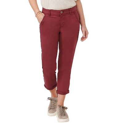 Women's Grape Wine High Rise Trouser - Democracy