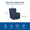 Baby Relax Mikayla 4-in-1 Nursery Swivel Glider Rocker Recliner - 3 of 4