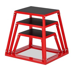 ODK Plyometric Jump Box, Heavy Duty Steel Step Up Box, Anti-Slip Jump Trainers for Home Gym Workout, Condition Strength Training 12'', 18'', 24'' - 1 of 4