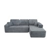 Cloud Corduroy L-Shaped Modular Sectional Sofa with Chaise Lounge, No Assembly, and Plush Fabric - 4 of 4