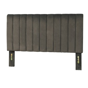 Queen Teagan Channel Upholstered Headboard - Lifestorey - 1 of 3