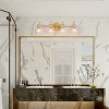 LNC 2-Lights Gold with Clear Glass Shade Modern/Contemporary Vanity  Lights,2 Light/ 3 Light/ 4 Light/ 5 Light - 4 of 4