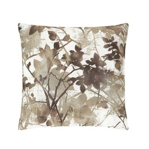 Kate Aurora Adelaide Floral Satin 18" X 18" Filled Accent Throw Pillow - 1 of 3