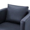 Swivel Ultra-Soft Performance Fabric Barrel Chair with Pocket Coil Seat and Reversible Cushions for Living Room - 4 of 4