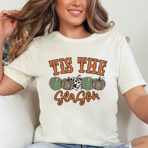 Simply Sage Market Tis The Season Leopard Pumpkin Short Sleeve Tee - 1 of 4