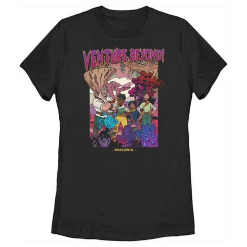 Women s Disney Strange World Venture Beyond Group T shirt Black Large Target