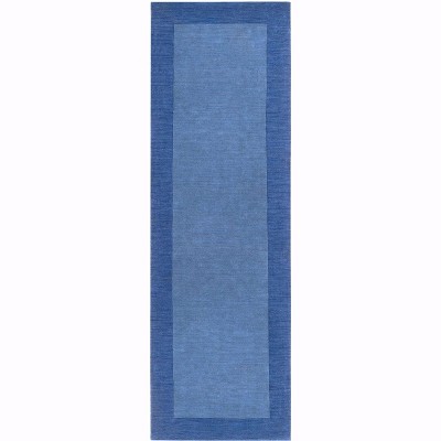 Hauteloom Macedon Blue Bordered Wool Rug