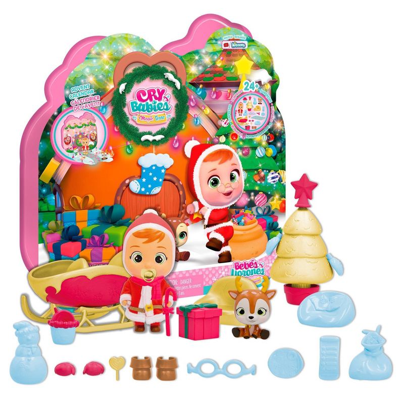 Cry Babies Magic Tears Claus&#39; Advent Calendar with 24 Surprises, 1 of 9