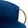 NicBex 26" Velvet Bar Stools Set of 2,Counter Height Bar Stools with Chrome Footrest,Stool Chair with Gold Leg,Barstools for Home,Bar - 4 of 4