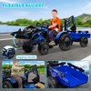 3 in 1 Ride on Tractor, Excavator & Bulldozer, 24V Kids Electric Vehicles - 4 of 4