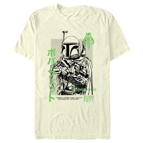 Fett Green The Target Boba : Wars: Men\'s Mandalorian Star T-shirt Gunpoint