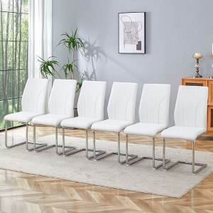 NicBex Dining Chairs Set of 2/4/6,Modern Kitchen Chairs with High Backrest and Metal Legs for Living Meeting Room,Bedroom - 1 of 4