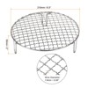 Unique Bargains Stainless Steel Barbecue Grill Net Round Cooling Rack Silver - 2 of 4