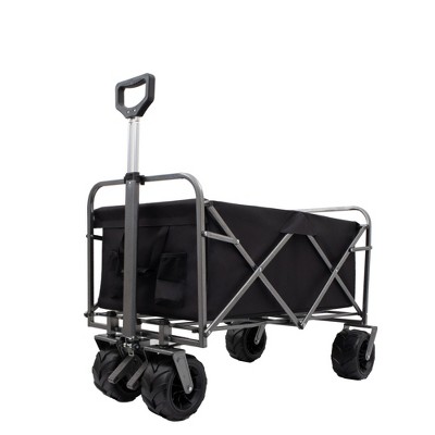 JUJABU Foldable Outdoor Cart with Large Wheels for Beach, Garden, Park, and Camping