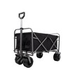 SKRAN Outdoor Collapsible Foldable Wagon Cart,198LB Load-Bearing with All-Terrain Wheels with Drink Holders for Shopping Sports Camping - 2 of 4